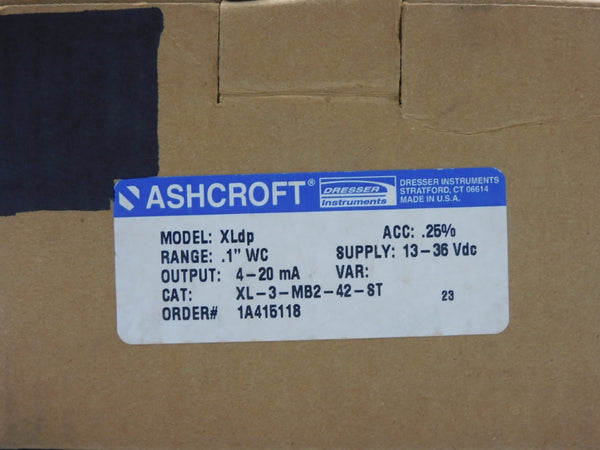 ASHCROFT XL-3-MB2-42-ST 13-36VDC NSMP
