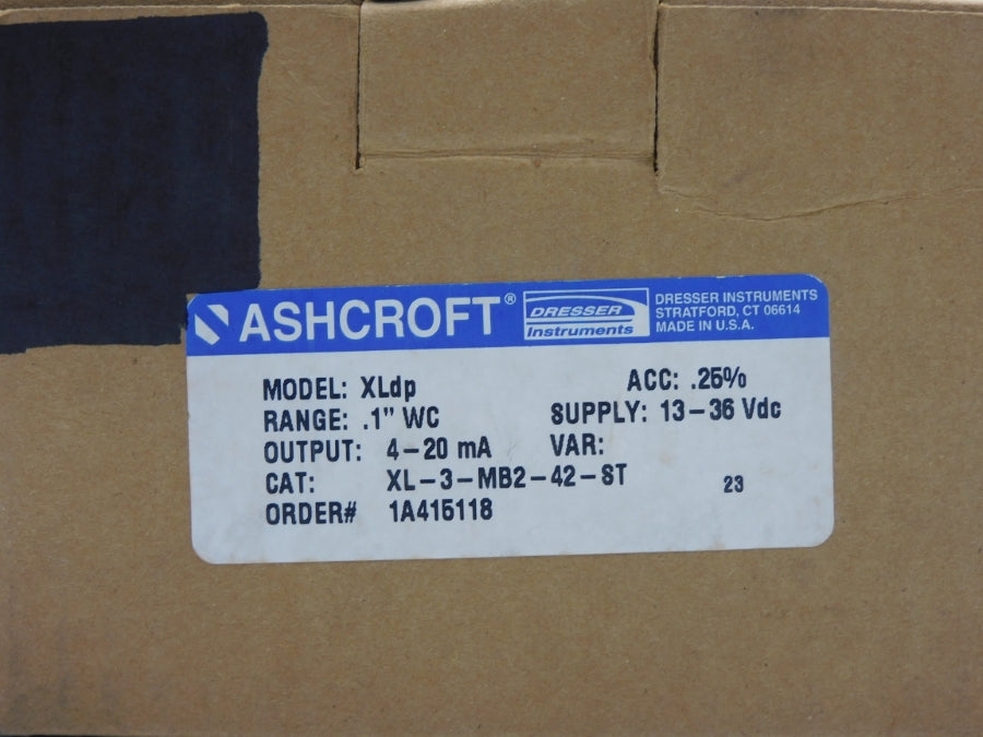 ASHCROFT XL-3-MB2-42-ST 13-36VDC NSMP
