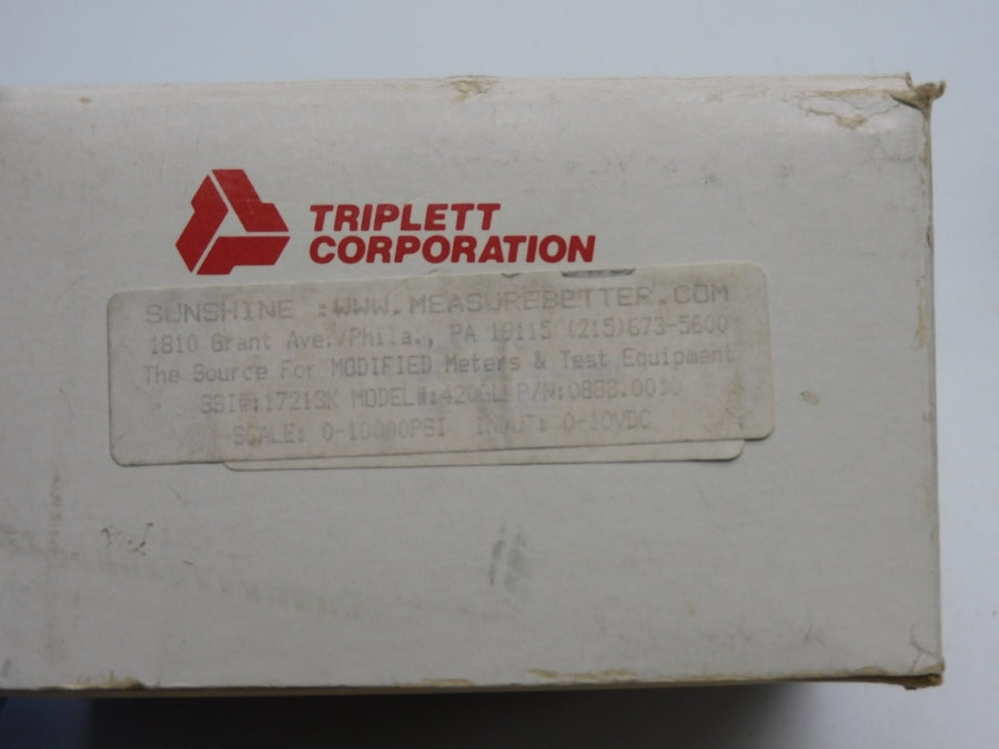 TRIPLETT CORP. 0888.0010 0-10VDC 10,000PSI NSMP