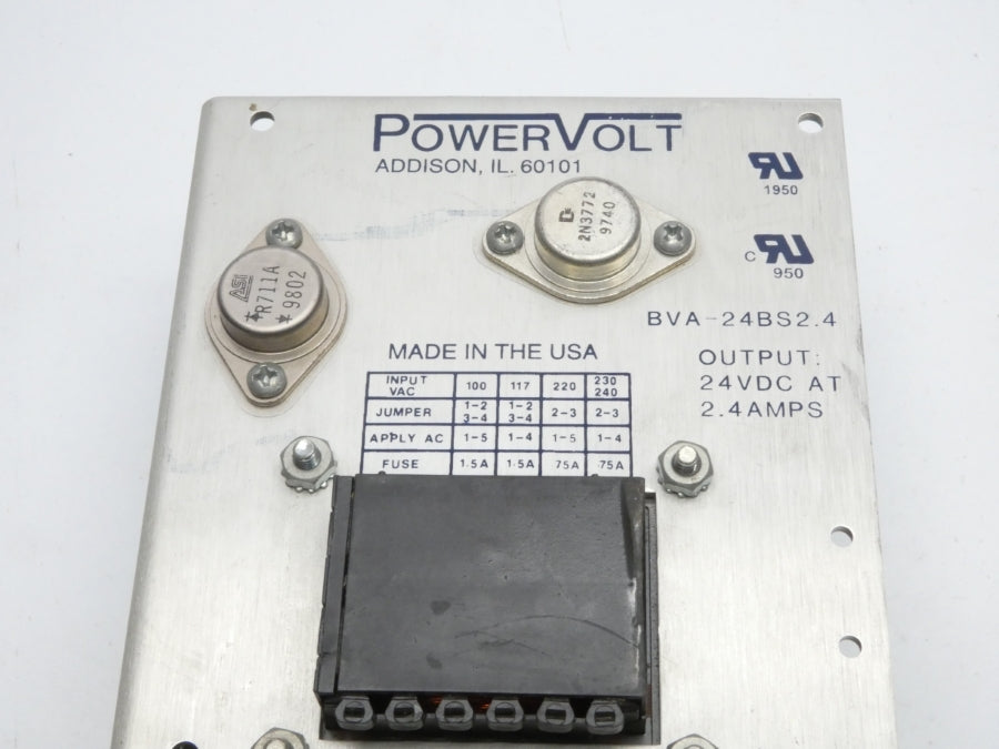 POWERVOLT BVA-24BS2.4 24VDC 2.4A UNMP