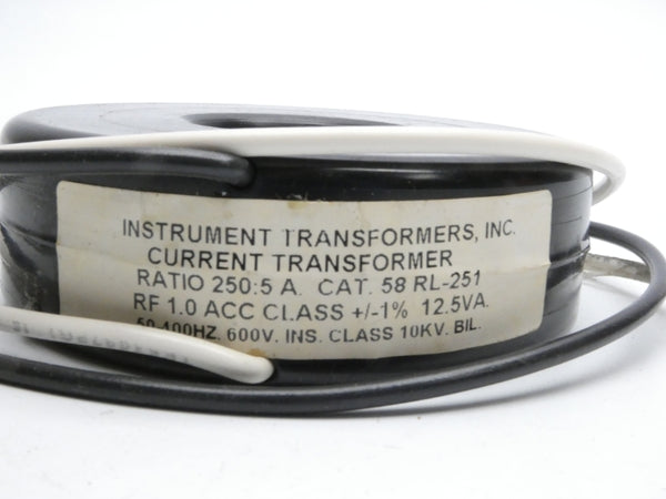 INSTRUMENT TRANSFORMERS 58RL-251 600V 5A NSNP