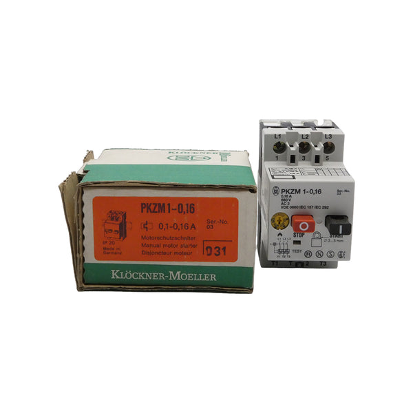 KLOCKNER MOELLER PKZM1-0.16 SER. 03 660V 0.1-0.16A NSMP