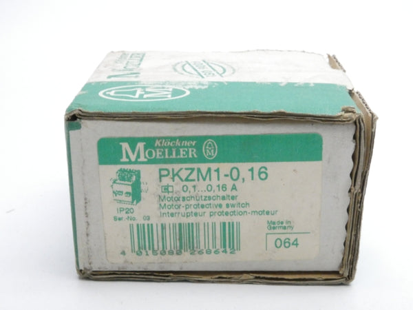 KLOCKNER MOELLER PKZM1-0.16 SER. 03 690V 0.1-0.16A NSMP
