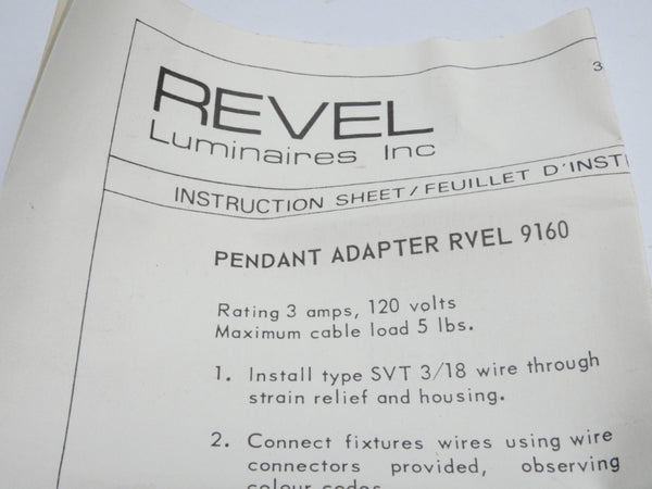 REVEL RVEL9160 120V 3A NSNP