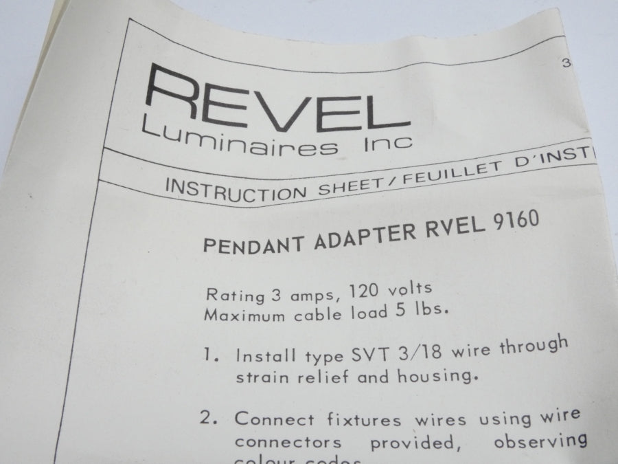 REVEL RVEL9160 120V 3A NSNP