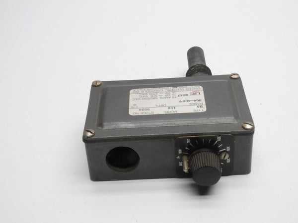 UNITED ELECTRIC B5-108 125/250VAC 15A UNMP