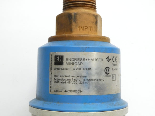 ENDRESS+HAUSER FTC260-UB2B1 45VDC UNMP