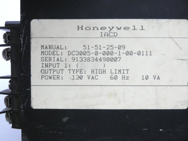 HONEYWELL DC3005-0-000-1-00-0111 120VAC (AS PICTURED) UNMP