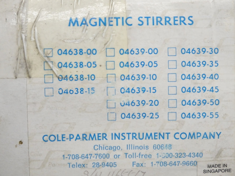COLE-PARMER 04638-00 110VAC NSMP