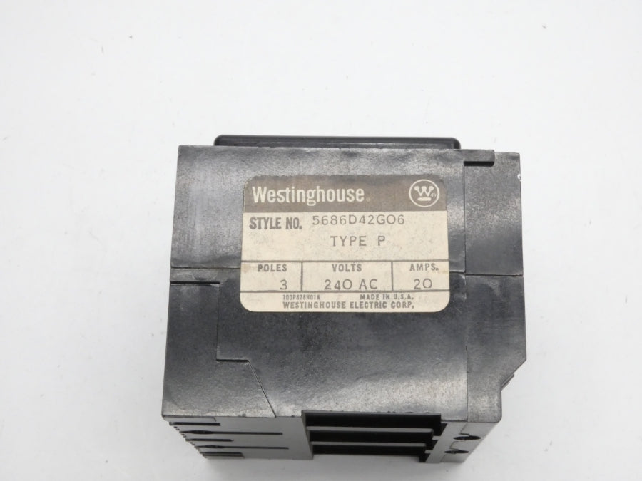 WESTINGHOUSE 5686D42G06 240VAC 20A NSNP