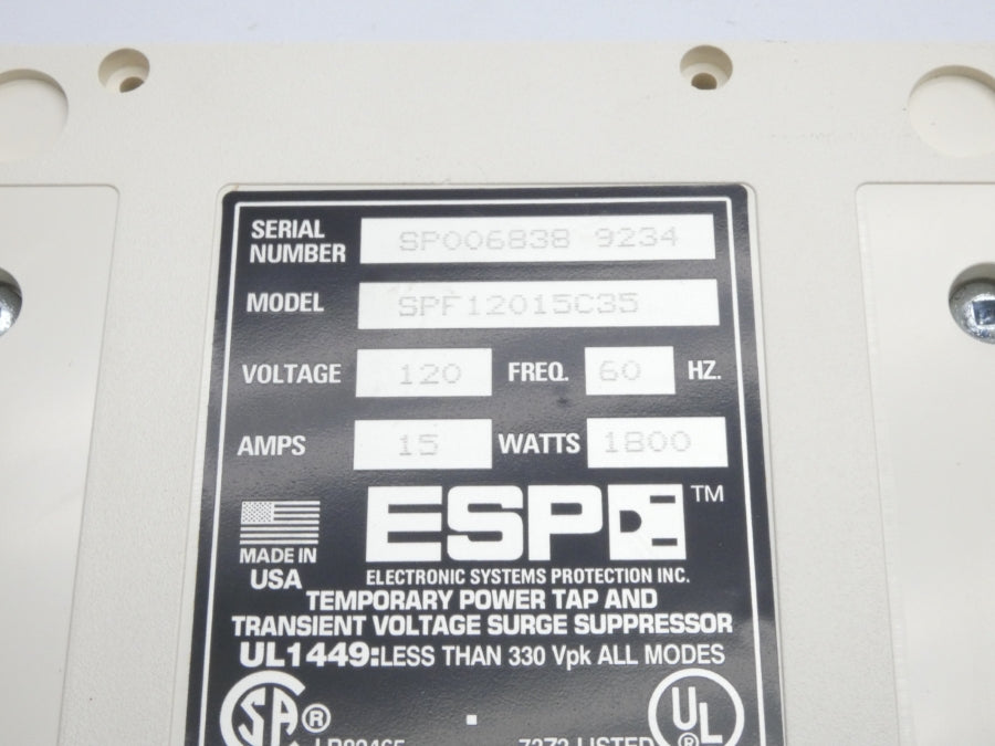 ESP SPF12015C35 120V 15A NSNP