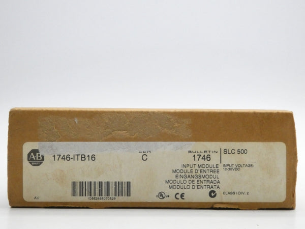 INDUSTRIAL SPARE PART 1746-ITB16 SER. C 10-30VDC NSFS