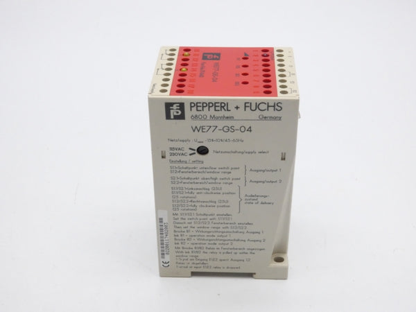 PEPPERL+FUCHS WE77-GS-04 17443 230VAC NSMP