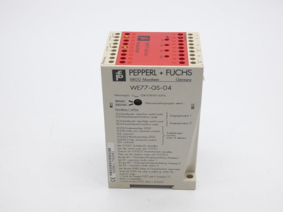 PEPPERL+FUCHS WE77-GS-04 17443 230VAC NSMP