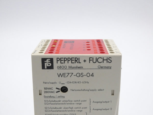 PEPPERL+FUCHS WE77-GS-04 17443 230VAC NSMP