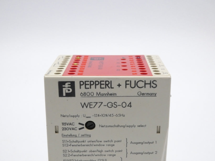 PEPPERL+FUCHS WE77-GS-04 17443 230VAC NSMP