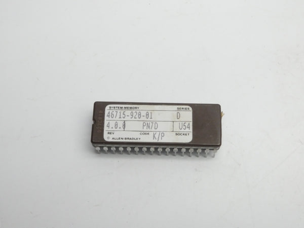 INDUSTRIAL SPARE PART 46715-920-01 SER. D REV. 4.0.0 NSNP