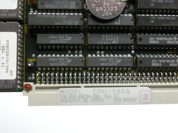 FORCE 600-1294-206 CPU-386A VER. C8 UNMP