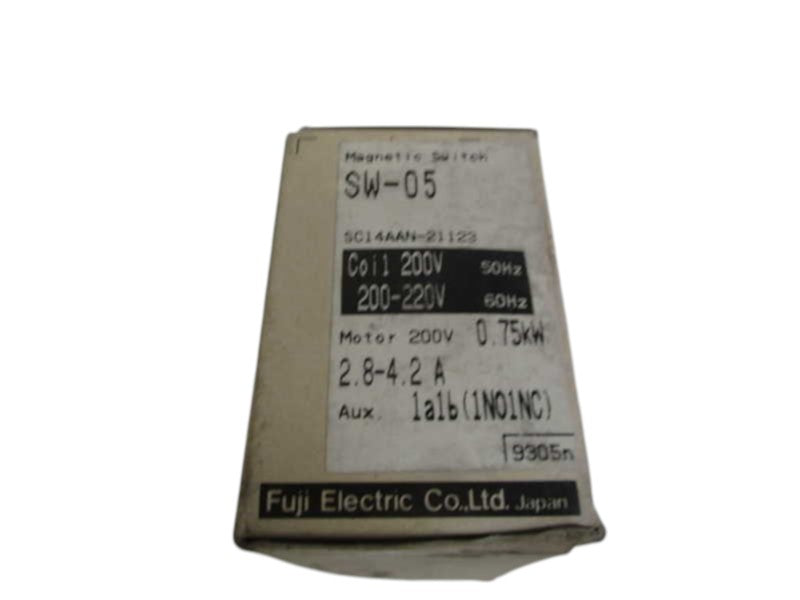 FUJI ELECTRIC 2.8-4.2A MAGNETIC SWITCH SW-05  NSMP