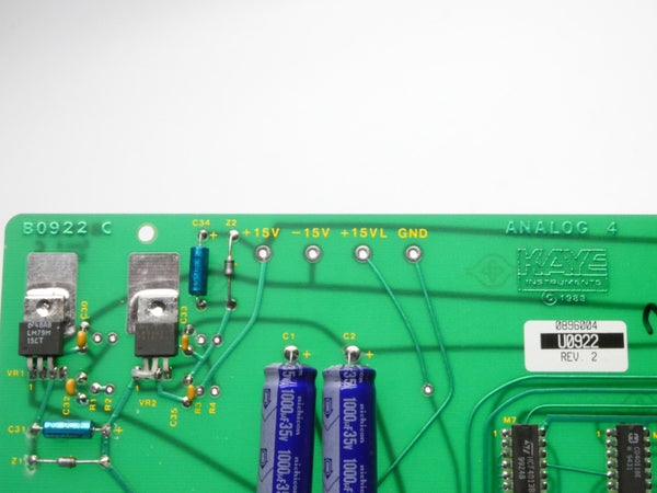 KAYE INSTRUMENTS U0922 REV. 2 NSNP