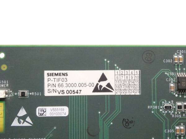 SIEMENS P-TIF03 66.3000.006-00 66.3000.005-00 NSNP