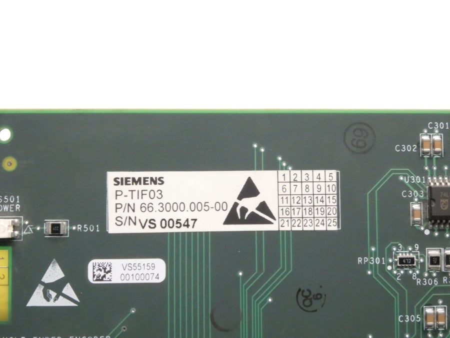 SIEMENS P-TIF03 66.3000.006-00 66.3000.005-00 NSNP