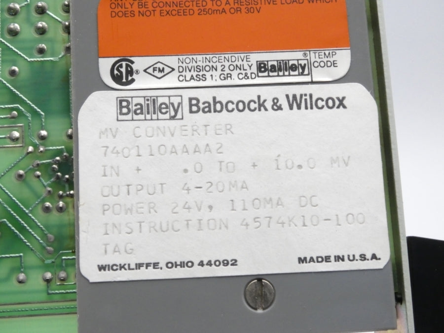 BAILEY 740110AAAA2 24V UNMP