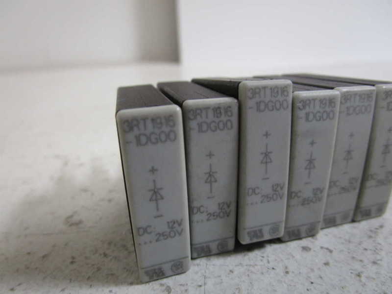 LOT OF 6 SIEMENS 3RT1916-1DG00 UNMP
