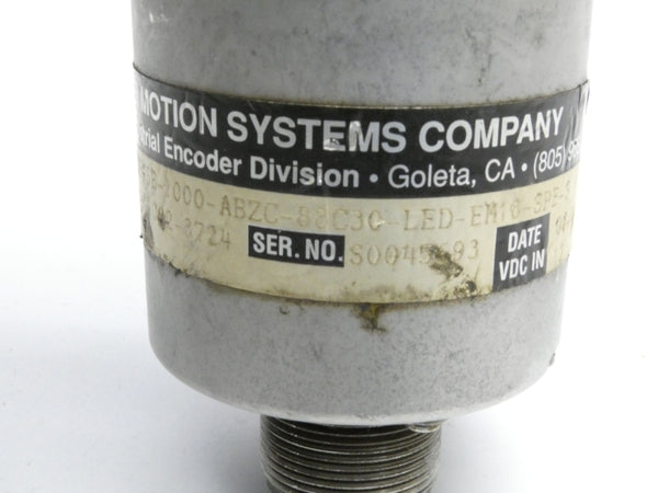 BEI H25E-SB-100-ABZC-88C30-LED-EM18-SPE-S 924-01002-3724 12VDC UNMP