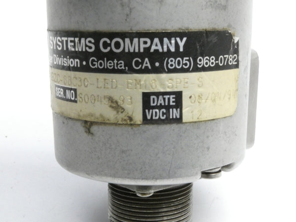 BEI H25E-SB-100-ABZC-88C30-LED-EM18-SPE-S 924-01002-3724 12VDC UNMP