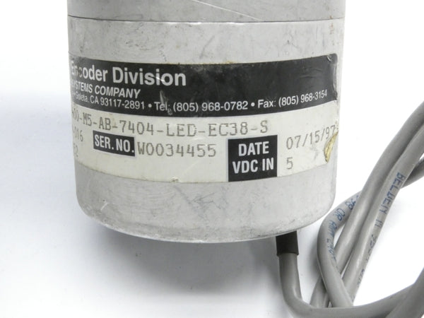 BEI L25F-F2-3600-M5-AB-7404-LED-EC38-S 924-01014-016 5VDC UNMP