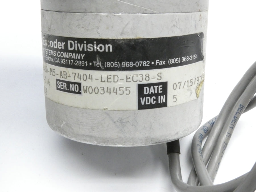 BEI L25F-F2-3600-M5-AB-7404-LED-EC38-S 924-01014-016 5VDC UNMP