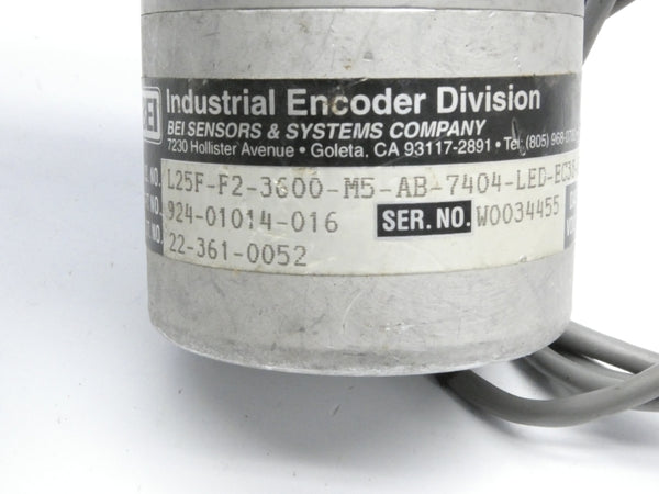 BEI L25F-F2-3600-M5-AB-7404-LED-EC38-S 924-01014-016 5VDC UNMP