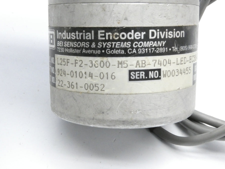 BEI L25F-F2-3600-M5-AB-7404-LED-EC38-S 924-01014-016 5VDC UNMP