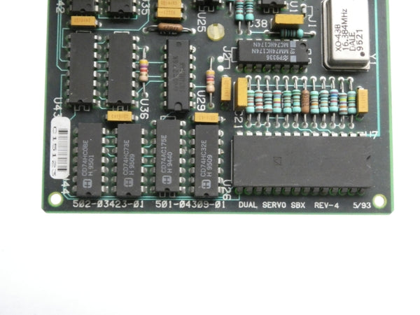 DUAL SERVO BOARD 502-03423-01 REV. 4 UNMP