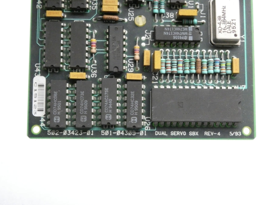 DUAL SERVO BOARD 502-03423-01 REV. 4 UNMP