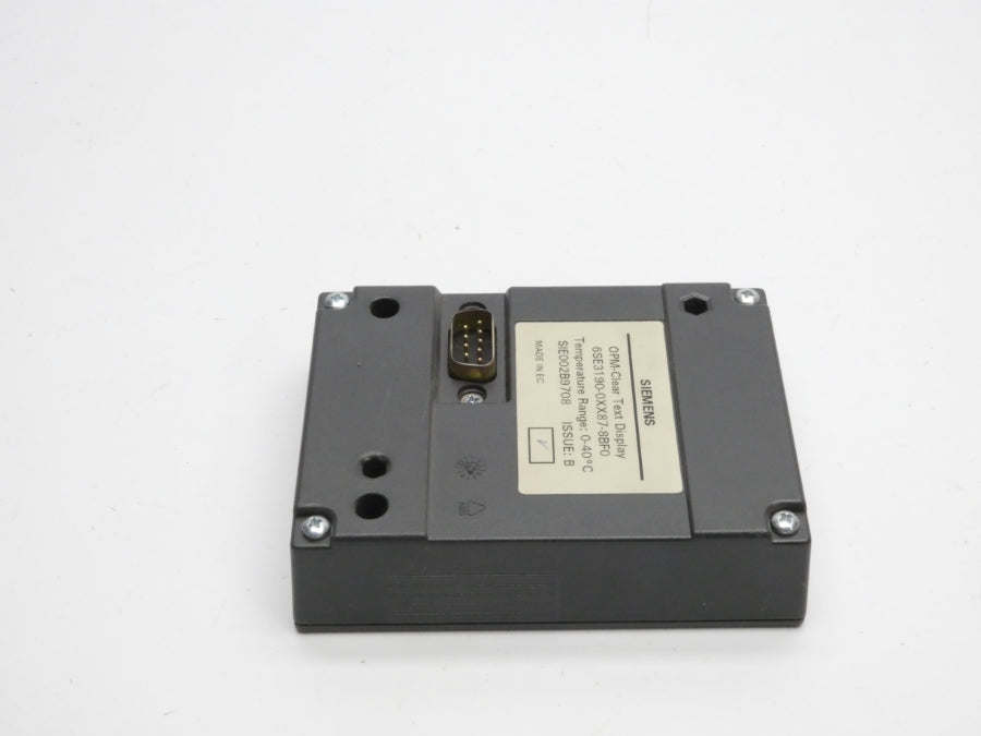 SIEMENS 6SE3190-0XX87-8BF0 NSNP