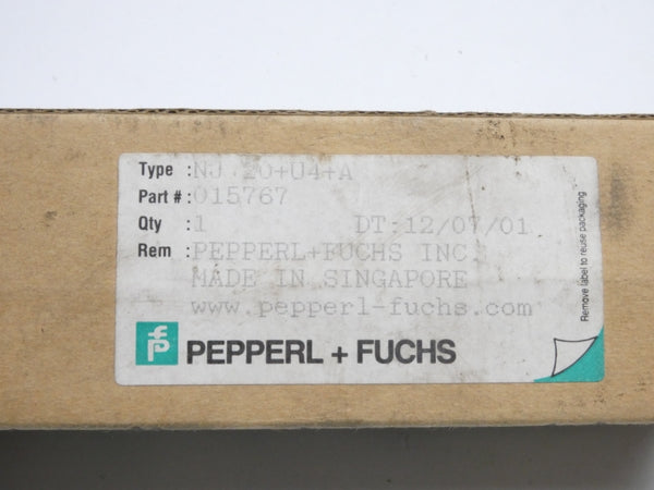 PEPPERL+FUCHS NJ20+U4+A 015767 10-60VDC 2A (AS IS) NSMP