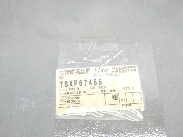 AEG SCHNEIDER AUTOMATION TSXP67455 VER. 5.6 UNMP
