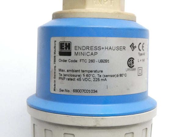 ENDRESS+HAUSER FTC260-UB2B1 45VDC NSNP