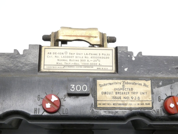 WESTINGHOUSE LA3300T 300A UNMP