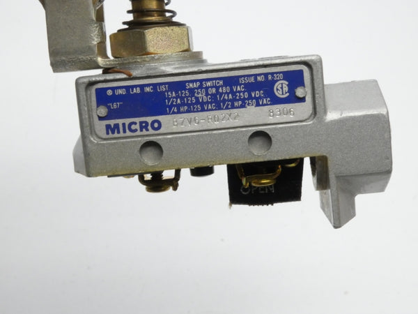 MICRO SWITCH BZV6-RQ2X2 480VAC 15A (GRAY) NSMP