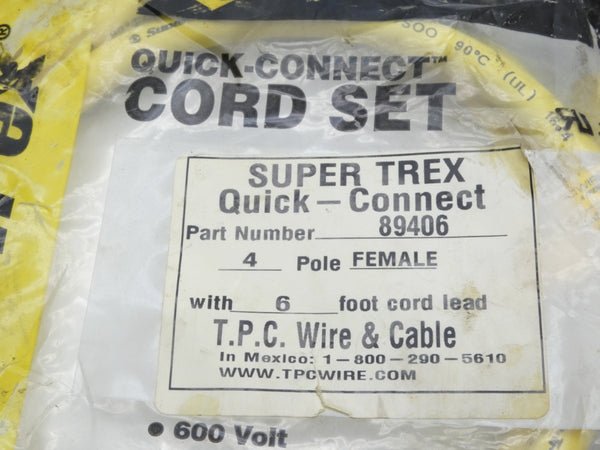 TPC WIRE&CABLE 89406 6' NSMP