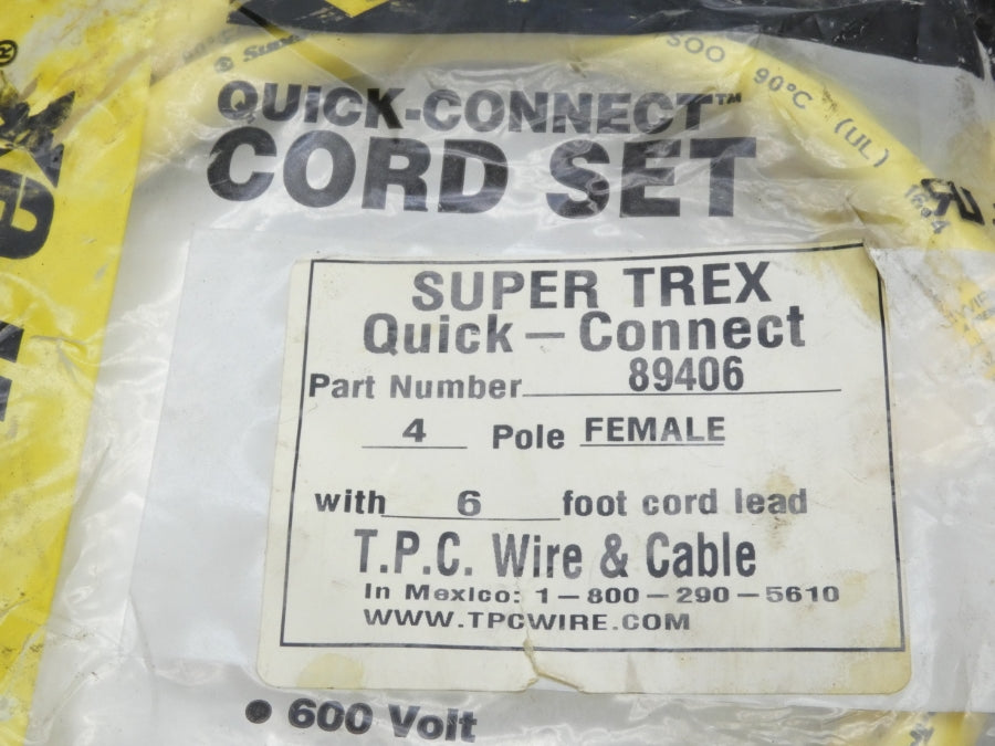 TPC WIRE&CABLE 89406 6' NSMP