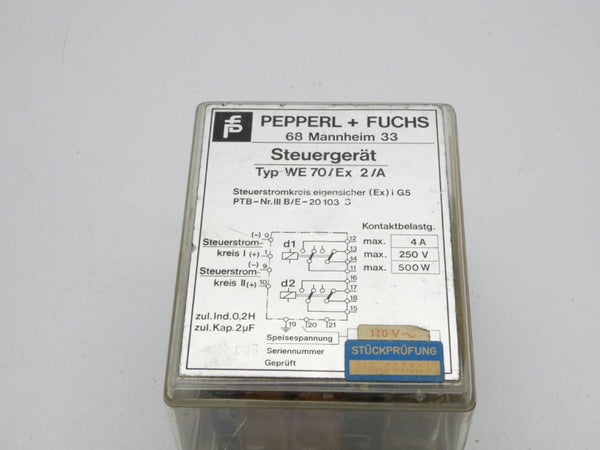 PEPPERL+FUCHS WE70/EX2/A 250V 4A UNMP