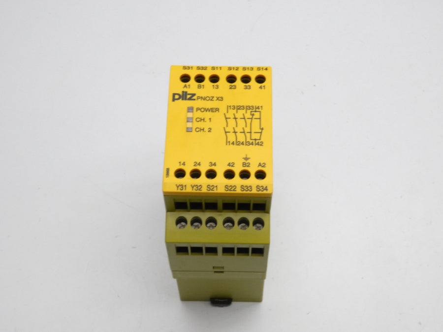 PILZ PNOZ-X3-115VAC/24VACDC-3N/O-1N/C-1SO 774315 115VAC 8A NSNP