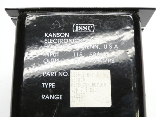 ISSC 1260-1-E-C 120VAC 1.5A .06-2.5A (AS PICTURED) NSNP