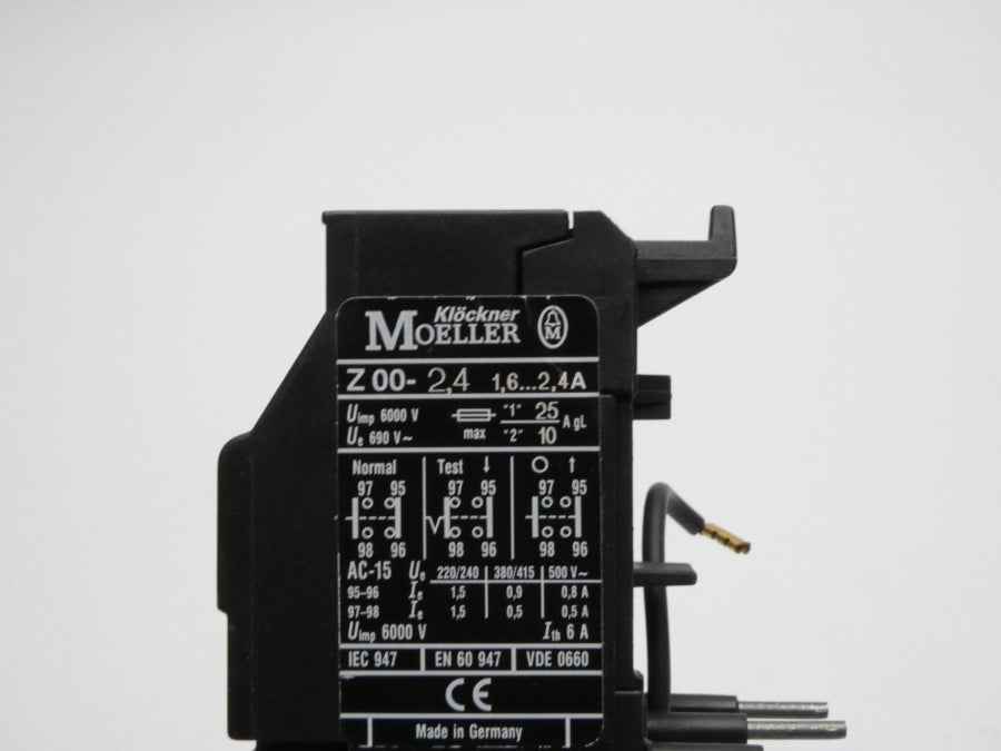 KLOCKNER MOELLER Z00-2.4 690V 1.6-2.4A UNMP