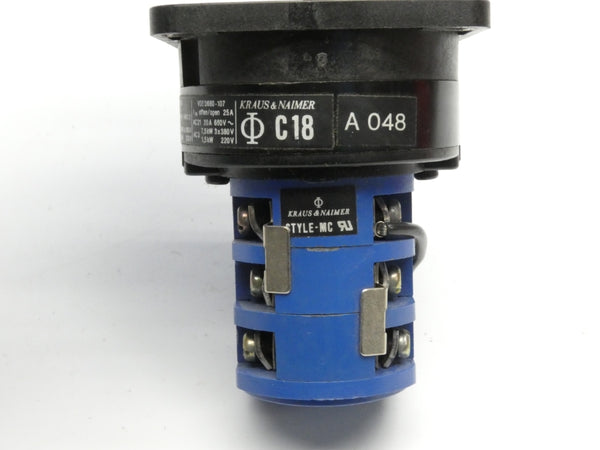 KRAUS&NAIMER C18-A048 660V 25A UNMP
