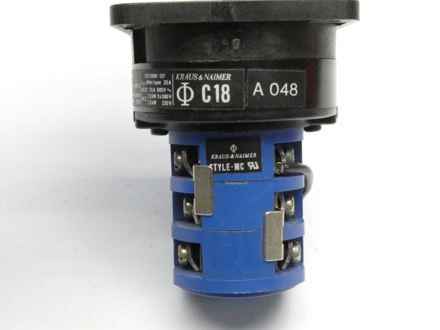 KRAUS&NAIMER C18-A048 660V 25A UNMP